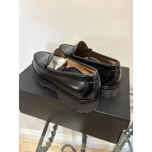 NWT G.H.Bass Larson Lug Weejuns Leather Lug Sole Penny Loafers Black Mens US 7 main image 9